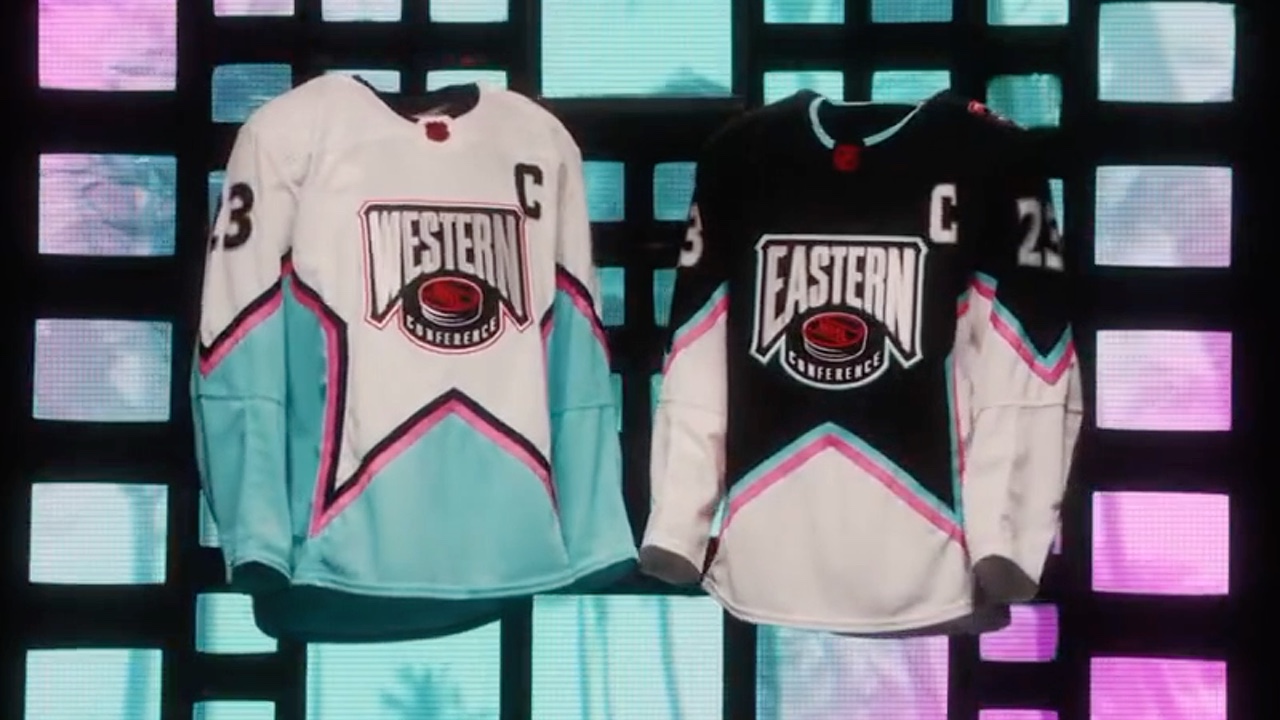 icethetics on X: A couple of still frames from the #NHLAllStar jersey  reveal video here. Gotta love those colors. This is what All-Star jerseys  are all about.  / X