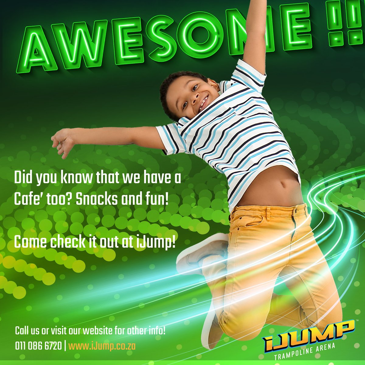 iJUMPSA's tweet photo. PACKAGE 1
Includes: Popcorn &amp; slush
R 170.00 per iJUMPer, per session
R 120.00 per iKID, per session🍿 

Call us or visit us for any other info on more party packages!😍 
011 086 6720 | https://t.co/8bD9GTChQv

#iJump #iJumpSA  #Activities #Fun #Carefree #Trampoline https://t.co/xfAxdW8IE7