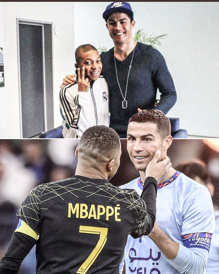 This is called hard work .. 
Kylian Mbappé and his idol: Cristiano Ronaldo ❤️  #Ronaldo #Mbappe #Messi #AlNassr #PSGRiyadhSeasonTeam