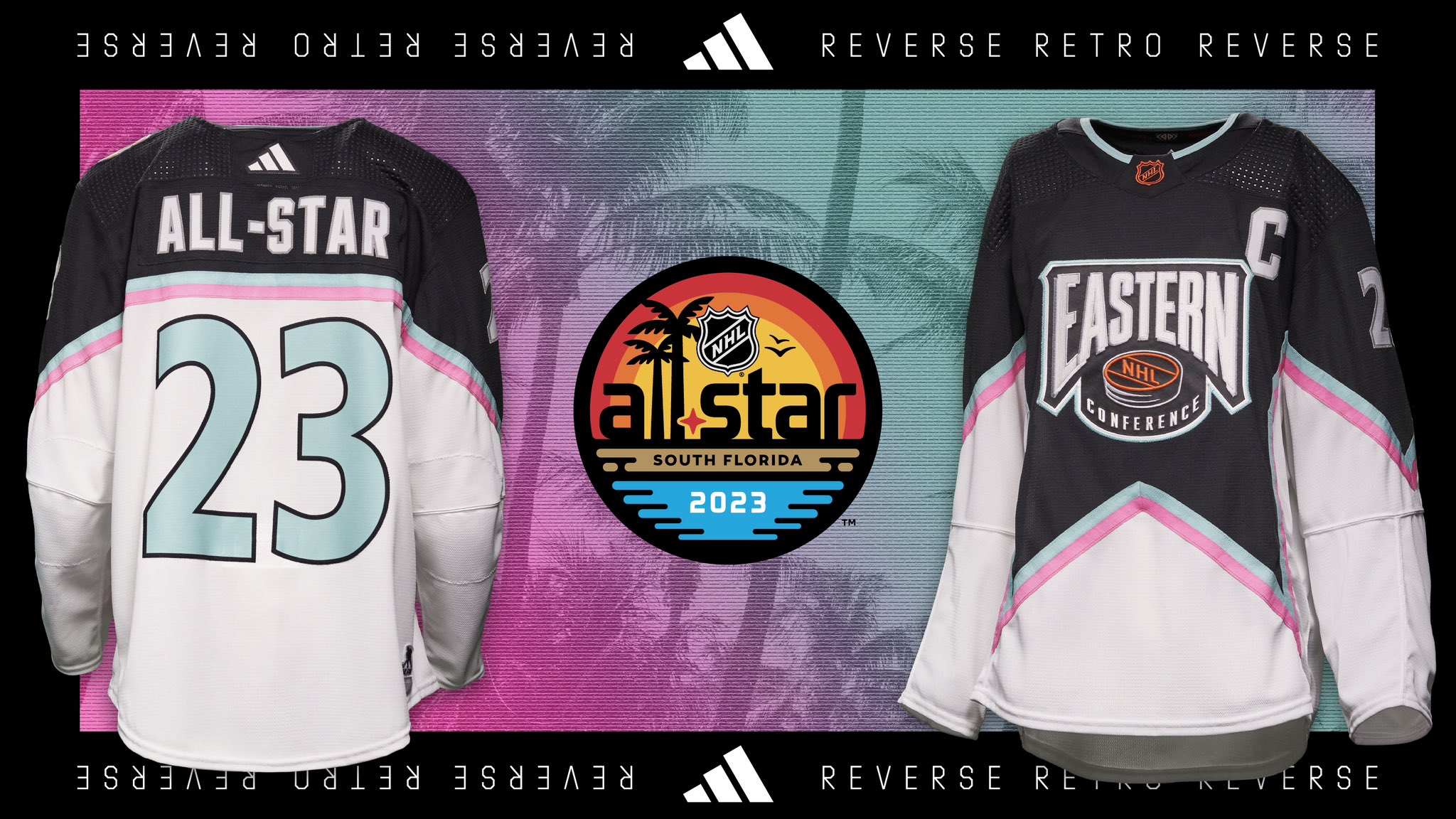 All-Star Western Conference 2023 Adidas NHL Reverse Retro Hockey Jerse –