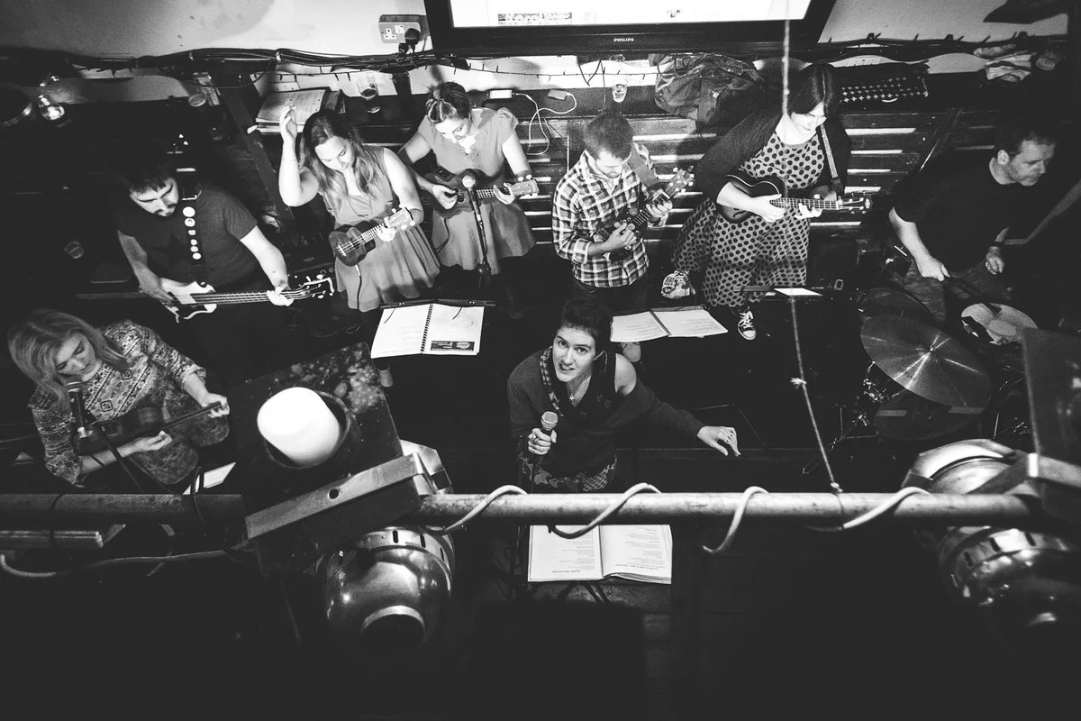 Hey everyone! Remember us? We're your friendly neighbourhood ukulele karaoke band and we are READY to come back and sing with you all. 1 slight hitch, we need a new home! If you know any venues that would like a monthly residency, slide into the DMs! Hope to see you soon!