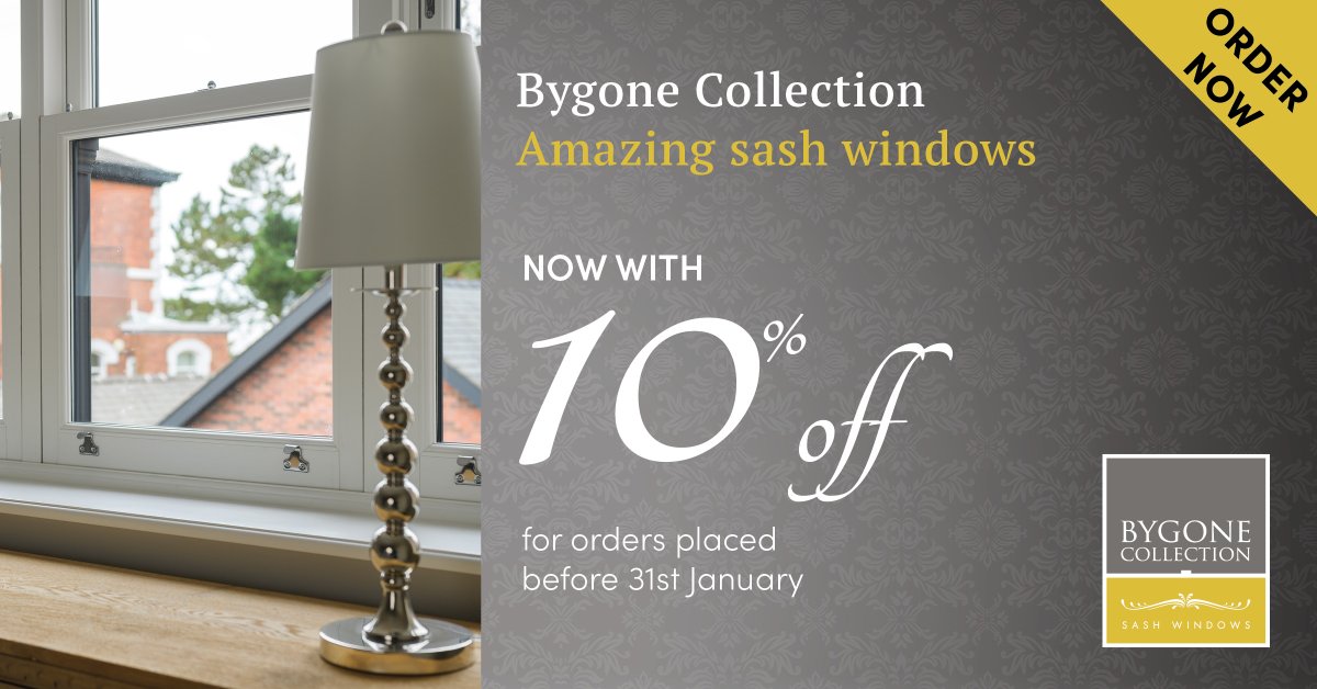 bygonewindows's tweet photo. The very best sash windows, with the very best of offers. Take advantage of this amazing offer for orders placed before 31st January. To find out more and to find your local installer visit https://t.co/vuqHg6GCF8
#discount #sashwindows #windows #masterinstaller https://t.co/20nVNIUgpR