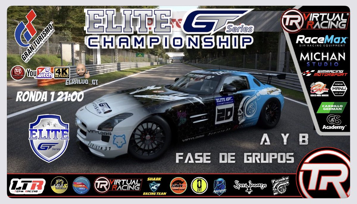Titanium__Red / M.Lucas (@titanium__red) on Twitter photo 📣VIERNES de carreras.
Comenzamos una nueva ilusión.<a href="/EliteGTSeries/">EliteGTSeriesChampionship</a> 2023 a tope. Enhorabuena por el concurso de portada ganadora de la semana a <a href="/EquipoTERT/">Turbo Esports Racing Team</a> 🕙21:30 iniciamos doble jornada en el circuito de Monza para grupos A y B. <a href="/TRVirtualRacing/">Titanium Red Virtual Racing</a> 📺 twitch.tv/titanium__red 📣VIERNES de carreras.
Comenzamos una nueva ilusión.<a href="/EliteGTSeries/">EliteGTSeriesChampionship</a> 2023 a tope. Enhorabuena por el concurso de portada ganadora de la semana a <a href="/EquipoTERT/">Turbo Esports Racing Team</a> 🕙21:30 iniciamos doble jornada en el circuito de Monza para grupos A y B. <a href="/TRVirtualRacing/">Titanium Red Virtual Racing</a> 📺 twitch.tv/titanium__red
