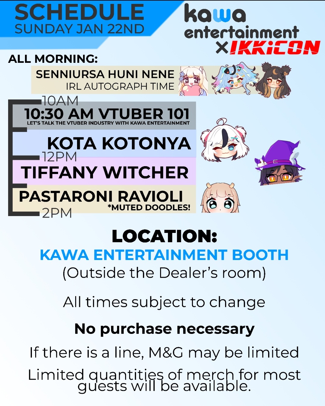 Kawa Entertainment 「VTuber Agency」 on Twitter "[Meet & Greet Schedule