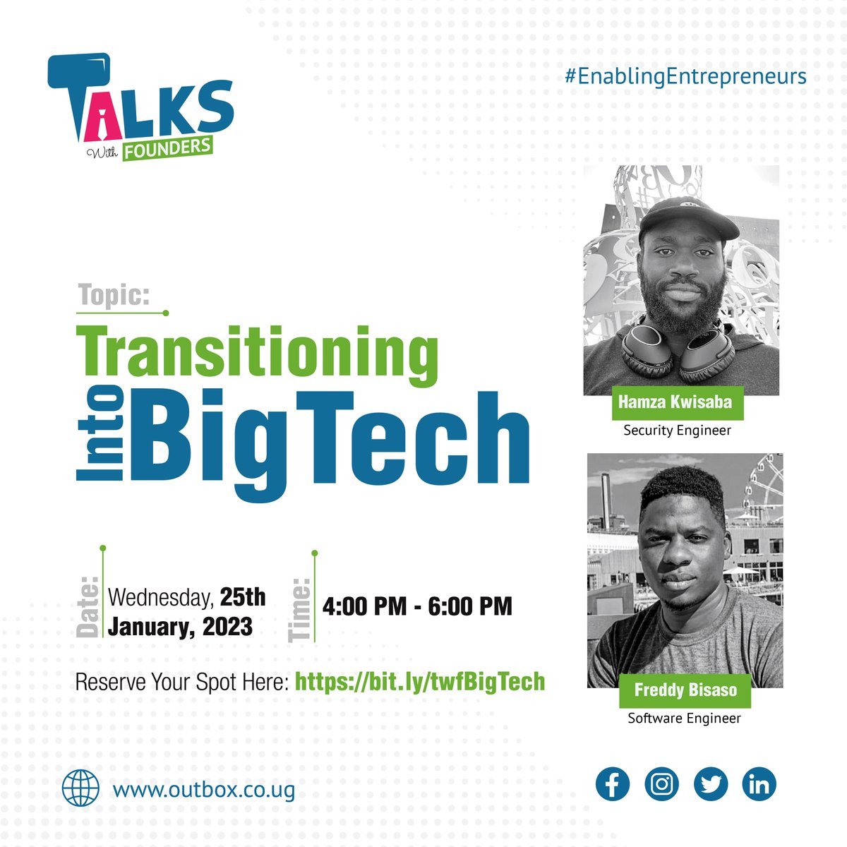 Are you looking to transition into a big tech? Wondering how to position yourself for opportunities in the industry? Join us to learn how to position yourself, and tactics to leverage with the introduction of AI, VR.

Register here:bit.ly/twfBigTech

#TalksWithFounders