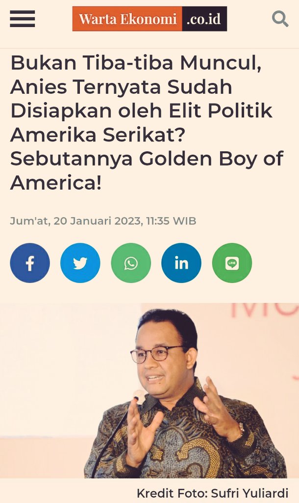 Apa Amerika ingin memanfaatkan Anis tuk mengambil lagi Freeport, Rokan, dll... yg sudah di rebut Jokowi, dan mereka berusaha agar Pilihan/Penerus Jokowi jgn sampai menang?

JAHAT BUKAN...? 🙄🙄🙄🙄