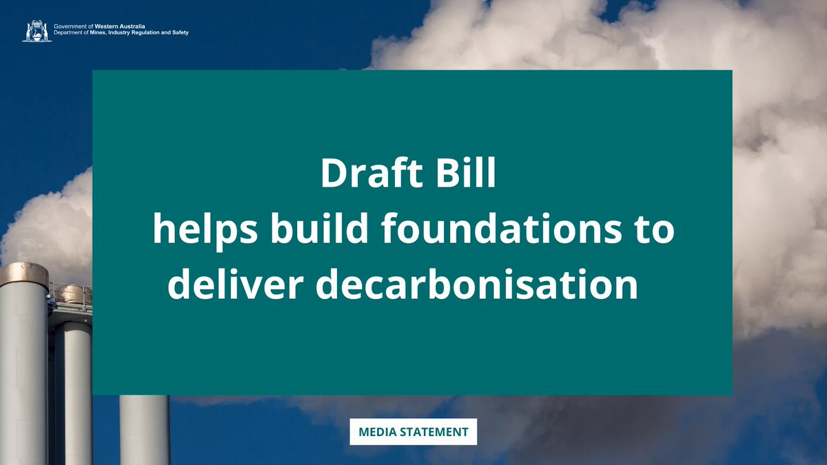 DEMIRS_WA's tweet photo. The Petroleum Legislation Amendment Bill (B) 2023 has been released for consultation, introducing a legislative framework for the transport and storage of greenhouse gases in WA. Read more - https://t.co/5NL0Y1LJZx https://t.co/87oKBEIcZJ