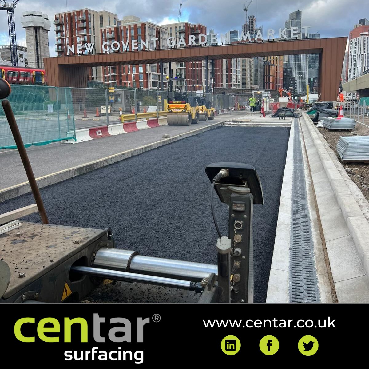 CentarSurfacing's tweet photo. 'Muirfield' and the team have been out and about, working just outside New Covent Garden, London. Give the team a wave if you see them! π
#CentarSurfacing #Asphalt #Surfacing #Construction #UKBased #SurfacingCompany #Resin #Paving #Pavers #UKConstruction https://t.co/F6lsJsBBPU
