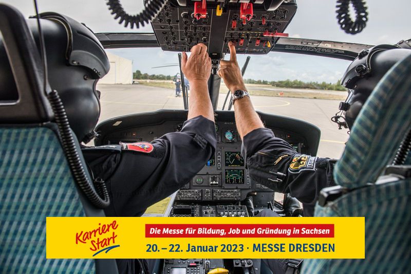 bpol_11's tweet photo. Wie wird man #Pilotin/#Pilot bei der #Bundespolizei? Wie schwer ist ein #Hubschrauber und was macht man eigentlich in der Zeit, in der man nicht fliegt?
Findet es heraus! Trefft unseren Piloten am Stand der Bundespolizei auf der #KarrierStart in Dresden! https://t.co/5sSSlJxKtM