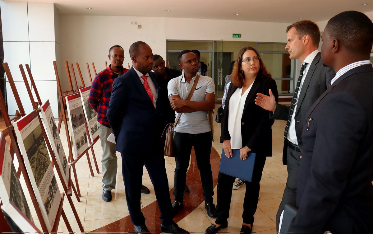 IsraelinKenya's tweet photo. Yesterday @uonbi 🇰🇪 together with @IsraelinKenya
 🇮🇱 &amp; @GermanyinKenya 🇩🇪held a ceremony regarding International Day of Commemoration in Memory of the Victims of the #Holocaust. At the ceremony, we remembered that six million Jews had been murdered from 1939 to 1945 by Nazi. https://t.co/RsMpHcqunf