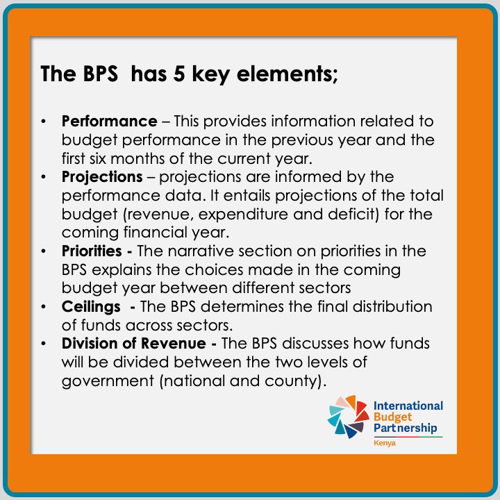 bajeti_hub's tweet photo. The #BPS and the #CFSP each have 4 key elements, referred as “ 3 Ps &amp; 1 C.” 

The #BPS also has a fifth element, not in the #CFSP, which relates to the division of revenue between the two levels of government. 

To download #BPS and #CFSP guide click; https://t.co/1KDGr7CSTP https://t.co/DDauJ5BNmR