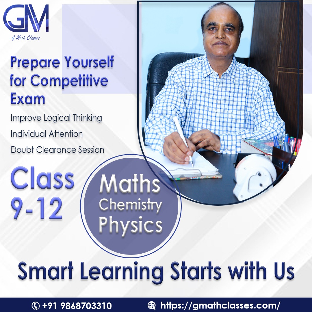 GMathClasses's tweet image. Are you preparing for the competitive examination? Then get the best guidance in Maths, Chemistry and Physics in Delhi NCR at GMath Classes
bit.ly/3D0TwKy
#GMathClasses #MathClasses #mathematics #physicsclasses #chemistryclasses #mathstutor #mathstuition #tutionclasses