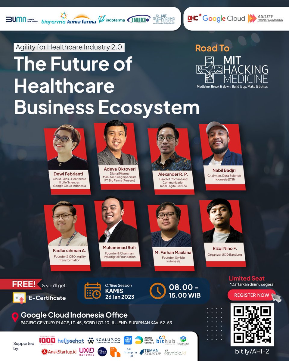 [Road to MIT Hacking Medicine 2023]

Di era transformasi digital, tantangan bisnis saat ini bukan lagi mengenai kompetisi antar perusahaan melainkan sudah meluas ke kompetisi antar ekosistem bisnis. Beberapa dari perusahaan di Indonesia saling berkolaborasi...