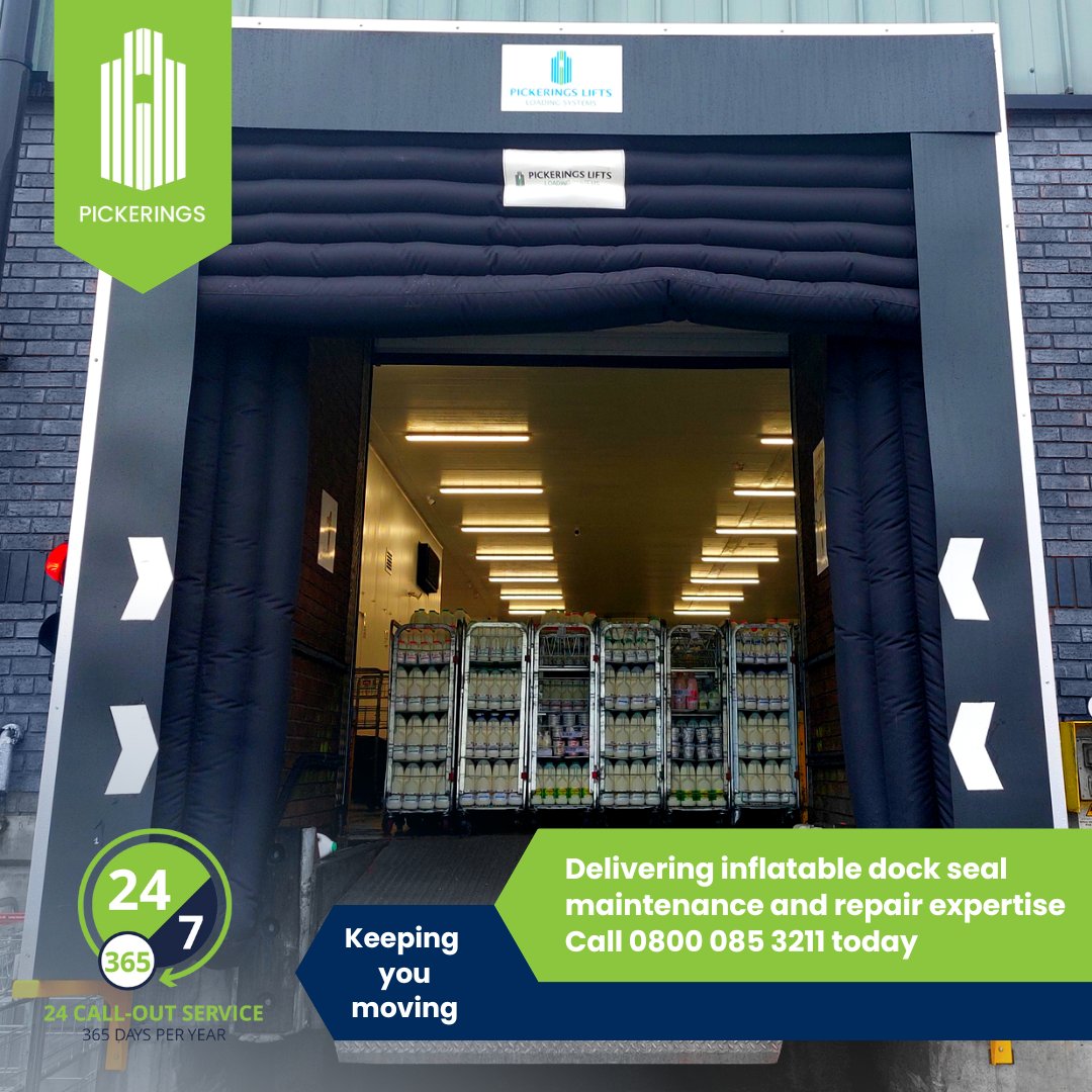 PickeringsLifts's tweet image. Your trusted partner for delivering inflatable dock seal, installation, maintenance and repair expertise.

For more information, please visit:
linktr.ee/pickeringslifts
or call: 0800 085 3211

#yourtrustedpartner #dockseal #inflatabledockseal #warehousing #logistics #warehouse