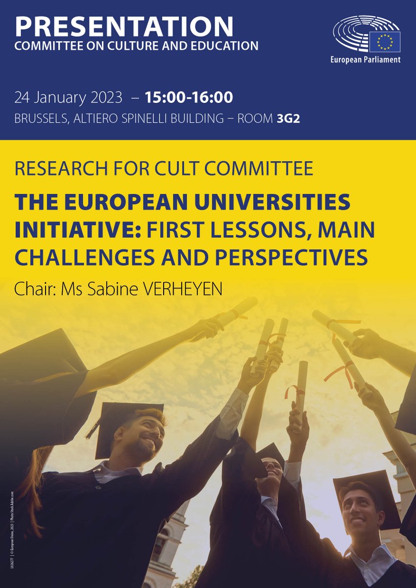 Heriard's tweet photo. RT PolicyCULT: 📢 Our presentation of the study on #EuropeanUniversityInitiative is about to start.
Attend online: https://t.co/2FPZRhAw00 or come back later.
We'll publish all information on our blog: https://t.co/C5Eo72CiHf
@CHEPS_UT @BarendJR
@_Da… https://t.co/hSixR5AyJH