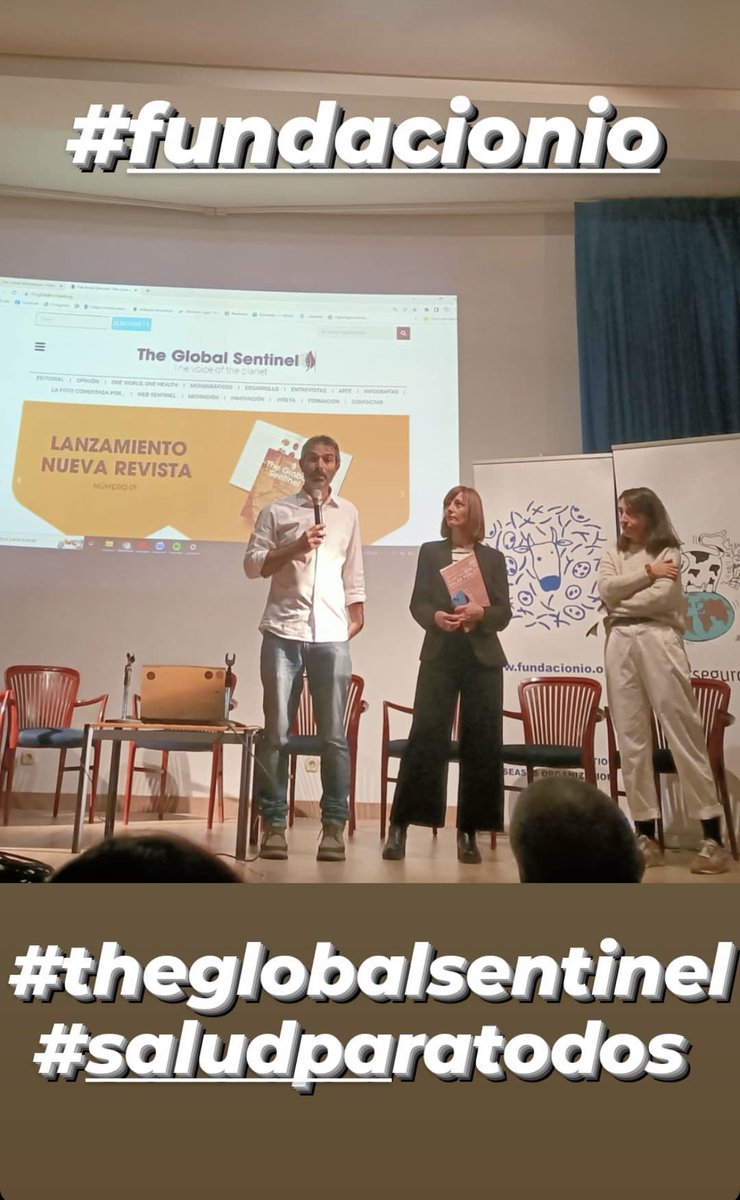 fundacionio's tweet photo. Presentación de #theglobalsentinel, la revista de #saludglobal. Gracias a @Santiag82793508 @Maripuchi @Clara_Crespillo @PabloStrubell @Salud_Culturas @tblue1916 @jaimeba @ensgismau @DNDi_Espanol @mosquitologa y muchos más. A por el número 2! https://t.co/bvHUy9UU2F