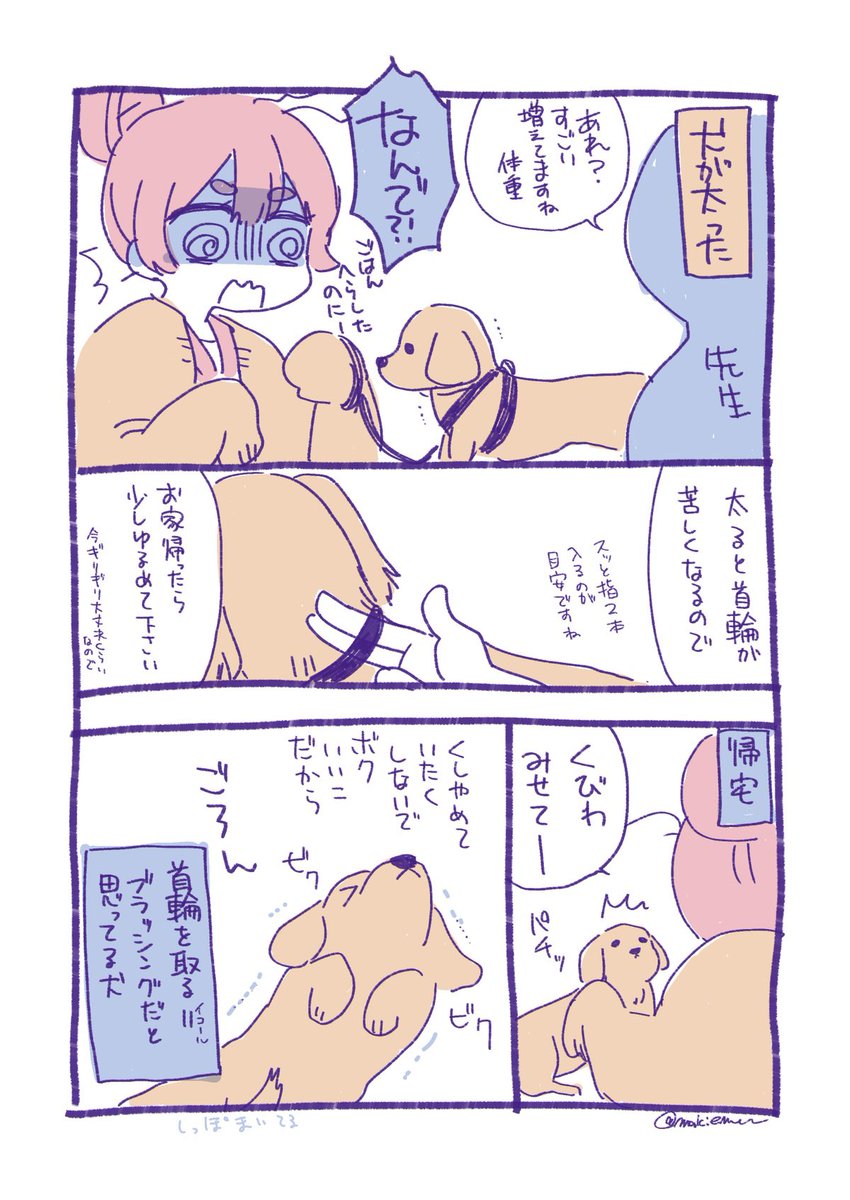 太った犬の話
#ふなむし日記

首輪は最大値だったので今外してます…痩せてくれ… 