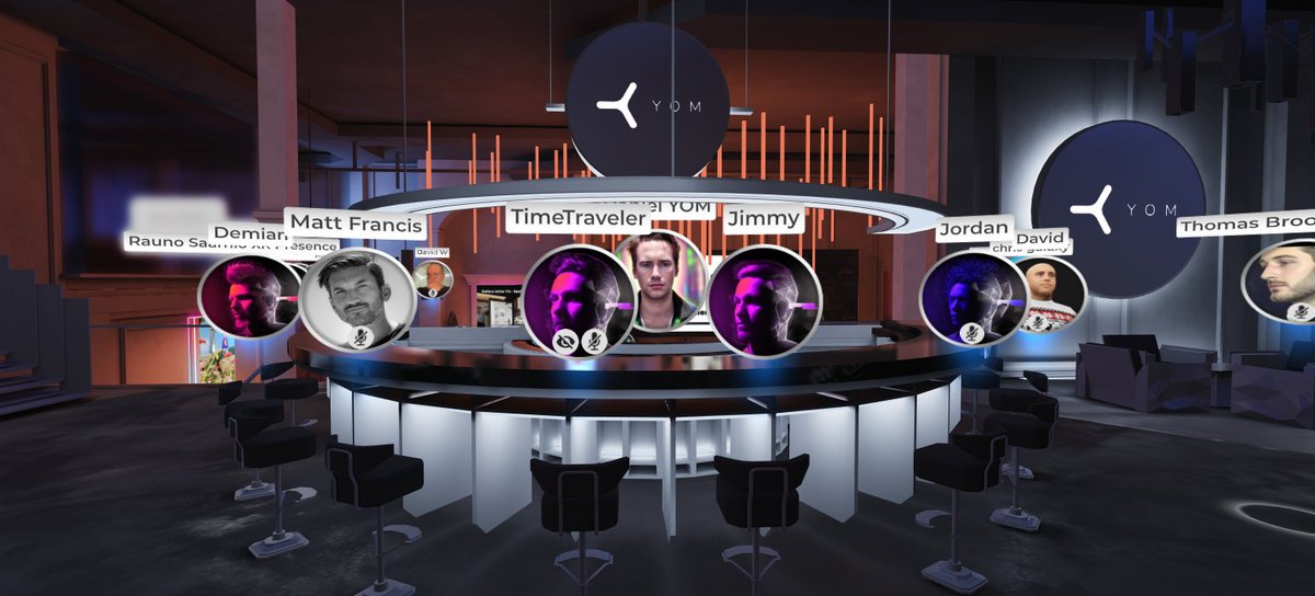YOM_Official's tweet photo. Calling all Metaverse Explorers🧙 

Friday tradition alert🚨Happy Hour get-togethers after work. 

Join us today at 4pm CET on @PartySpaceInc for a discussion on our recent metaverse experiences &amp; casual networking.

Link👇 https://t.co/cQiqyinAuI