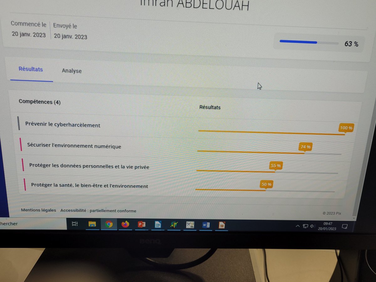 On teste la 1ère étape "protection et sécurité" du nouveau parcours <a href="/pix/">PiX (Officieux)</a> pour les 6e #EMI <a href="/ClgEdouard/">Clg Edouard Vaillant</a> <a href="/acversailles/">Académie de Versailles</a> avec notre #ClasseMedias, <a href="/BChkouje/">BChkouje</a>  et <a href="/GroisardV/">VGroisard</a>. Des pilotes heureux de voir leurs résultats, sur la prévention du cyberharcèlement. <a href="/LeCLEMI/">CLEMI</a> <a href="/clemiversailles/">CLEMI Versailles</a>