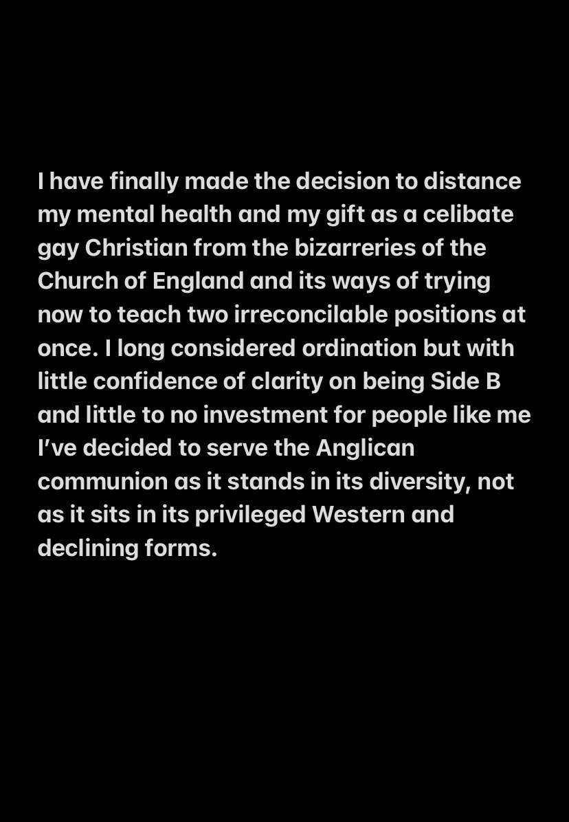 Post 1/2 – my response to the #LLF process and the @churchofengland college of Bishops’ recommendation from #LivingInLoveandFaith #gaychristian #lgbtqi