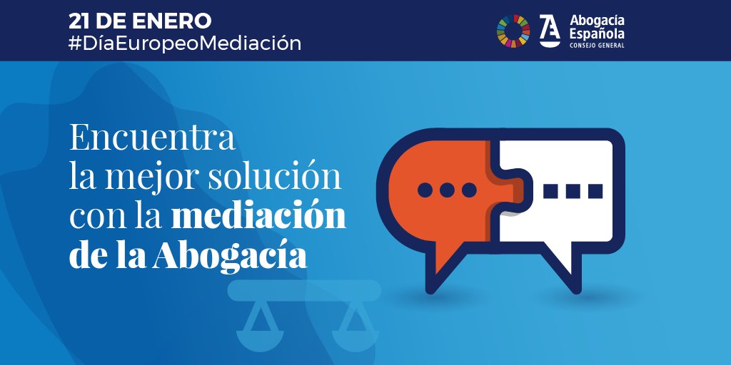 Abogacia_es's tweet photo. #DíaEuropeoDeLaMediación 📑Descarga aquí de forma gratuita la Guía "Recomendaciones para la Abogacía en la mediación" https://t.co/YcFbv06sW7 #MediaciónAbogacía https://t.co/l31uJjfexO