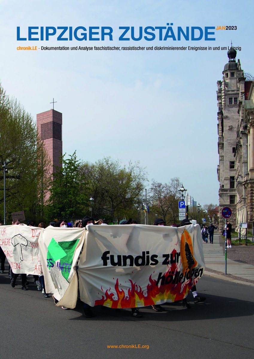 chronik_le's tweet photo. 📍  Leipziger Zustände 2023 erschienen 📍 

Themenschwerpunkte dieser Ausgabe: 
▶️ Historische Kontinuitäten
▶️Rassismus
▶️Extreme Rechte
▶️Verschwörungsideologien, Antisemitismus und Islamismus
▶️Antifeminismus
▶️Dokumentation &amp; PRaxis

Download: https://t.co/9Oi4JdbwlB https://t.co/ZglSHBidI4