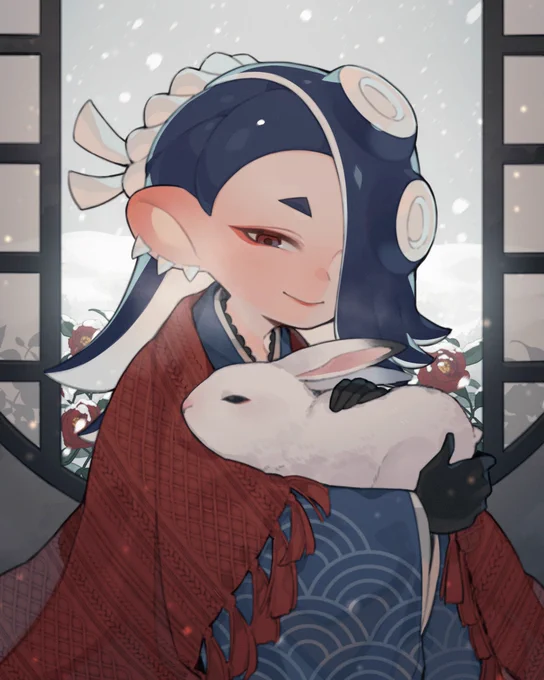 白うさぎとフウカさん#Splatoon3 