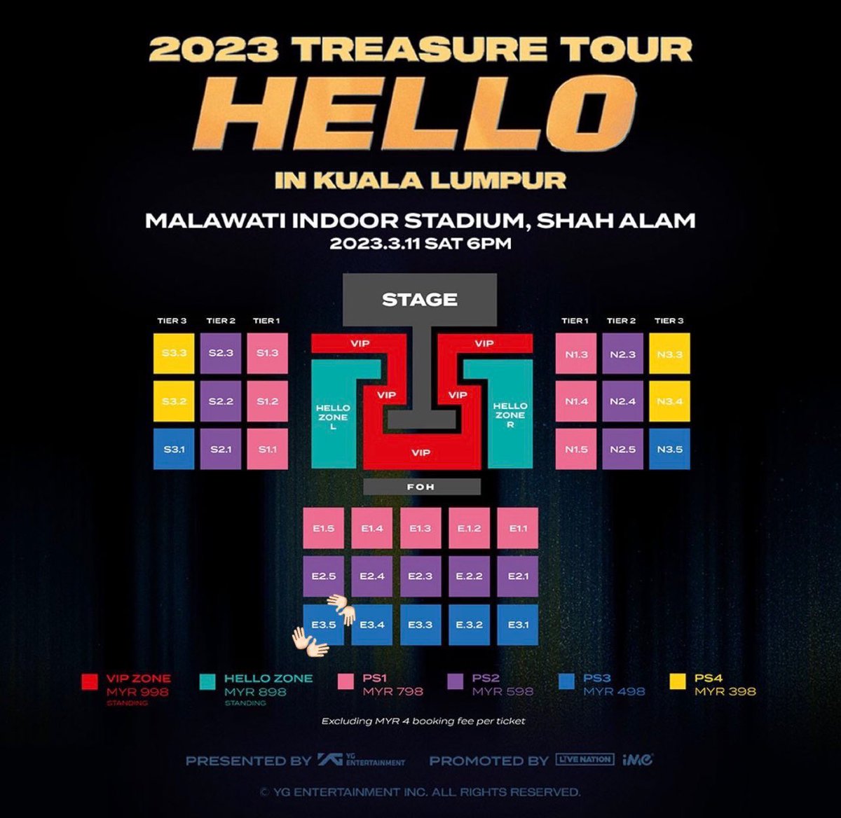 dcmalf's tweet photo. Help rt!!
  WANT TO SELL / WTS TREASUREINKL

  PS3
  Section :E3.5
  Row : V 
  Seat(s): 86
(sold at the original price with additional fees)

Reason for selling | get a closer card
#TREASUREinKL  #TREASUREinKualaLumpur  #TREASURE_HELLO_IN_KL
#HELLOinKL  #pasarTREASURE https://t.co/DsKUzQF37U