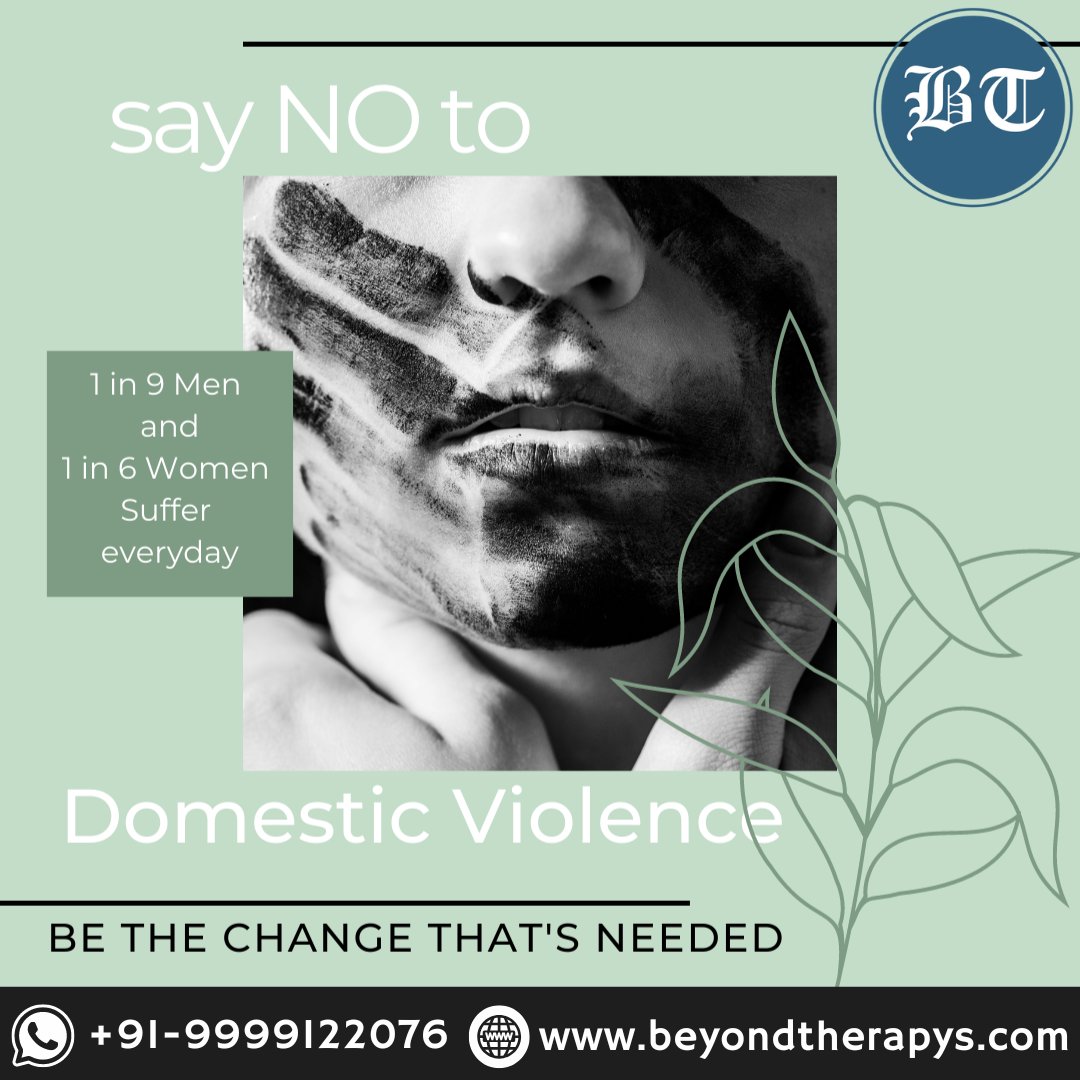 BeyondTherapy7's tweet photo. Are you a domestic victim in India? Learn what is domestic violence in India.
Visit our website: https://t.co/YVF8qasriD
WhatsApp: +91-99991 22076
Email: info@beyondtherapys.com

#beyondtherapys #domesticviolencesurvior #domesticviolence #domesticviolencecounselling #mentalhealth https://t.co/GSUAEREr70