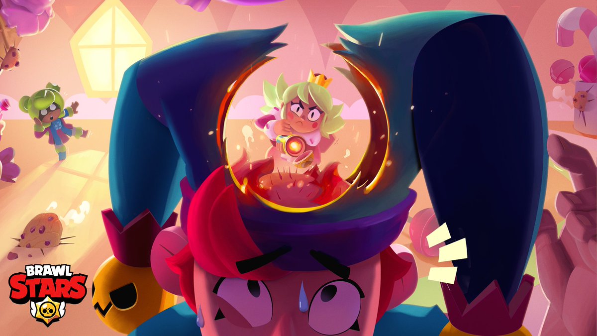 BrawlStarsTR_'s tweet photo. Mandy'nin ikinci Aksesuarı ve Yıldız Gücü geldi! 🍬

Aksesuar: 🍪
Mandy'nin şeker otomatından attığı sonraki şeker düşman ve engellerin içinden geçer. 

Yıldız Gücü: 🛡
Mandy odaklandığında %20 kalkan kazanır. https://t.co/WKvYpnNVzR