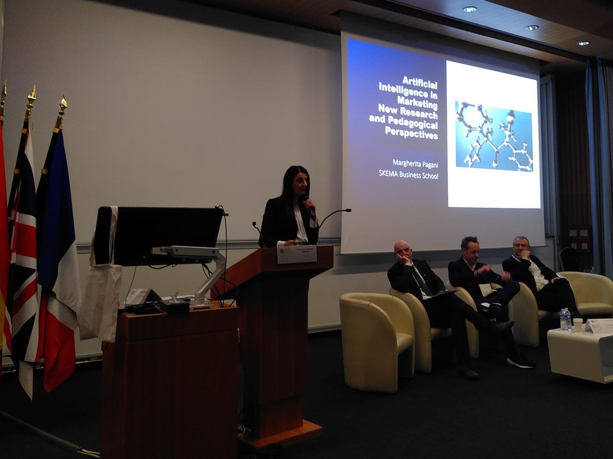 salma_andre's tweet photo. 🔴 International Marketing Trends Conference #IMTC just started with very interesting talks about new #research and pedagogical perspectives for #AI in #Marketing - keynote speaker Prof Margherita Pagani @Marghe_PAGANI @MarketingImtc https://t.co/c3ZYDvXS0U