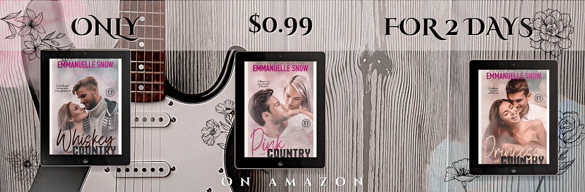BOOKS AT $0.99 
The first 3 books in the Carter Hills Band series are on sale the Amazon US store
Jan 20 and 21 
amazon.com/stores/Emmanue…

#booksale #booksonsale #romanceloverslovesale #booksonkindle #romancebooksonsale #only99c #iloveromancebooks
#booktwt #bookbloggers #BookBoost