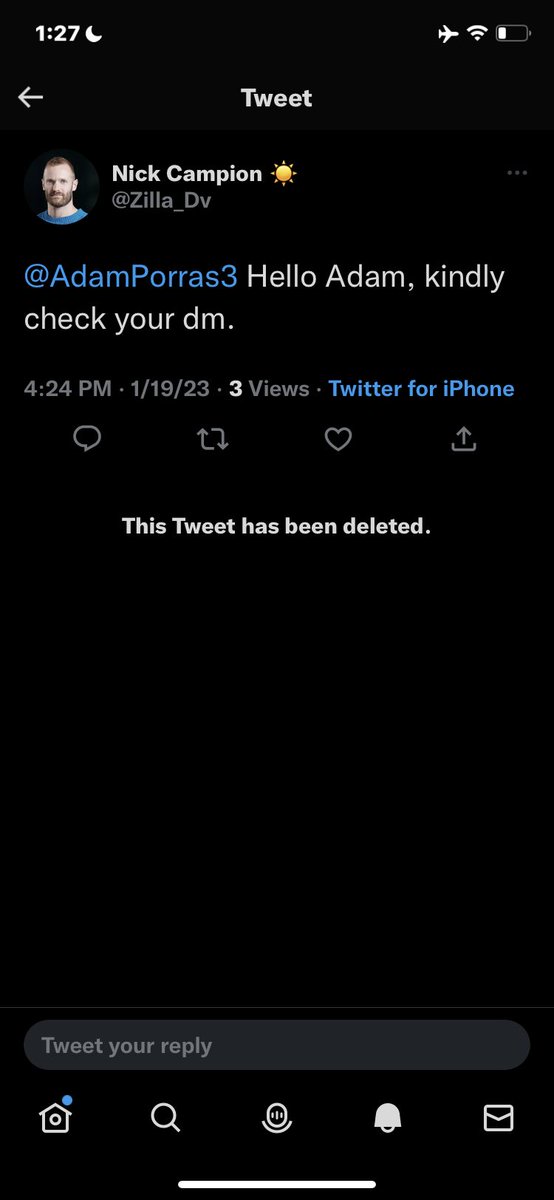 AdamPorras3's tweet photo. As you see he deleted the tweet not to far after @FlareNetworks @HugoPhilion https://t.co/hMNa93XtJJ