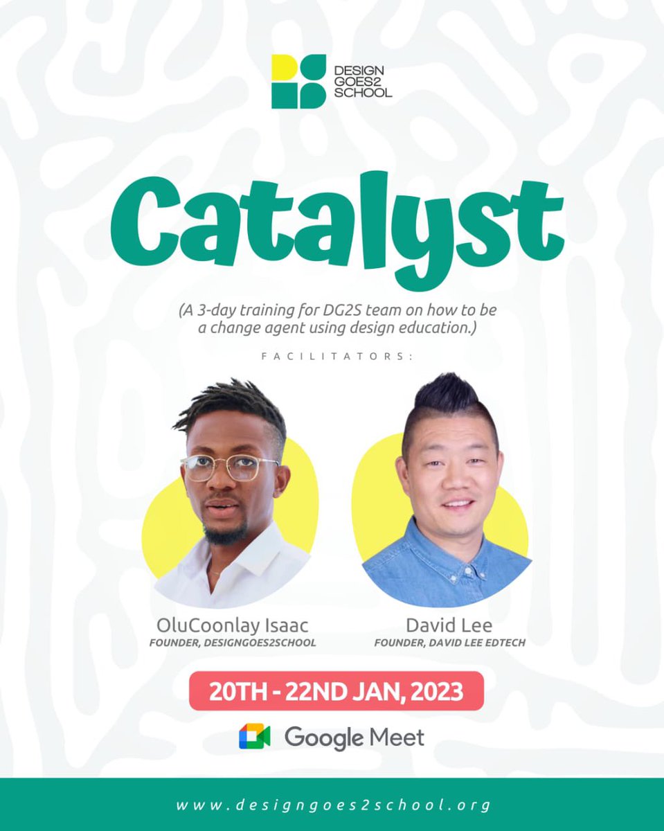 designgoes2sch's tweet photo. "Wisdom correctly executed produce beauty".

Our vision is to create a design savvy generation, we will start by equipping our team with the necessary knowledge and expertise they need to bring that vision to reality. 

#catalyst #changeiscoming #changemakers #designeducation https://t.co/D7IxJANy3m