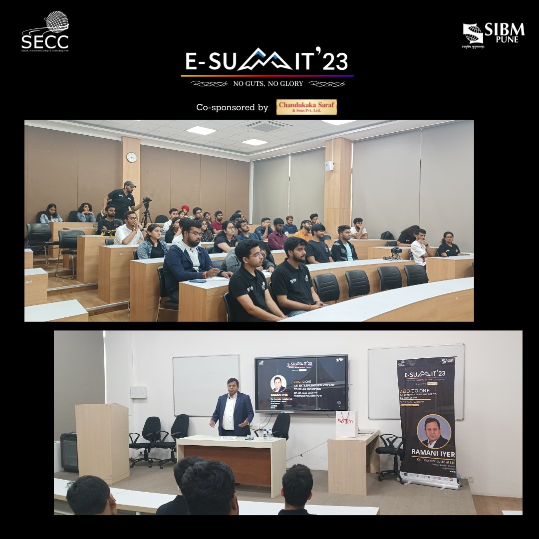 We had the honour of hosting esteemed industry stalwarts, guiding and mentoring the students on their journey to obtain their entrepreneurial summit. The insightful discussions and mindful thoughts has moved our students to comprehend and pursue their path of #NoGutsNoGlory