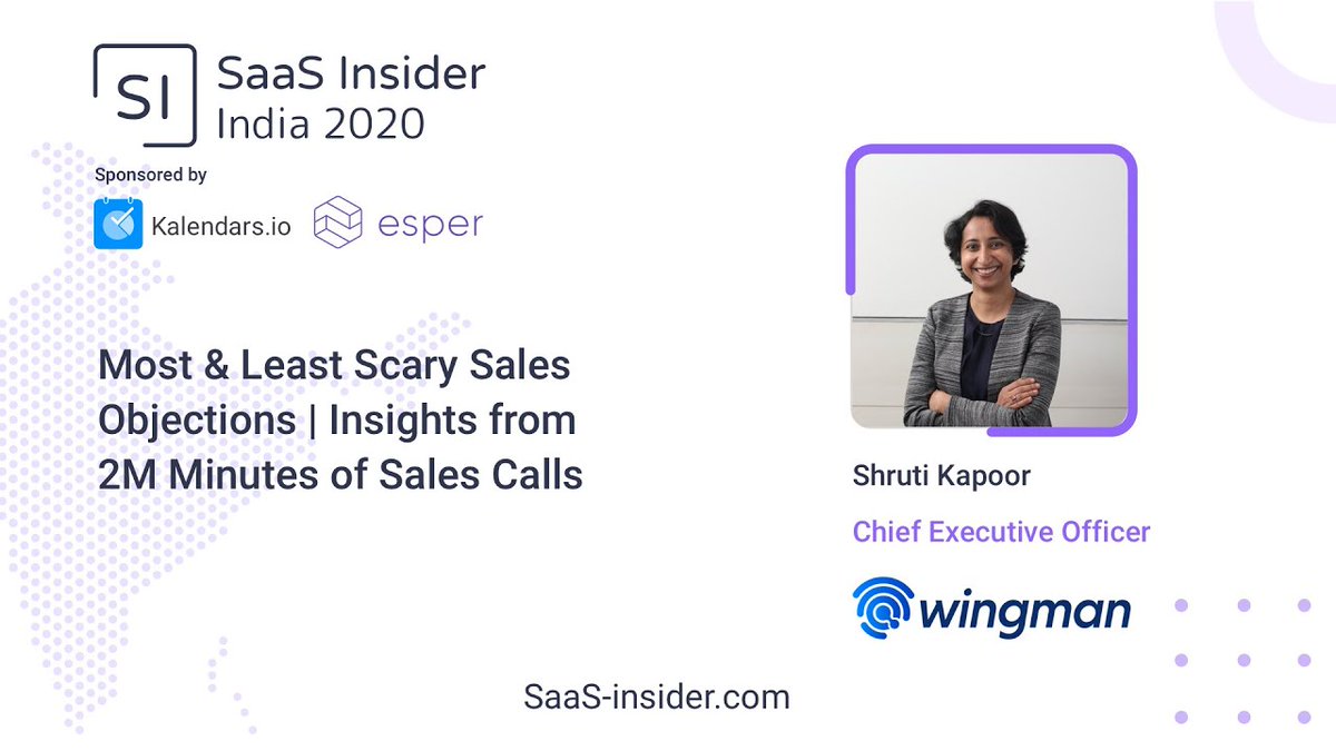 SaaS Insider (@saas_insider) on Twitter photo <a href="/me_nder/">Shruti Kapoor</a> , CEO of @<a href="/wingmanforsales/">Clari Copilot</a> discusses on how blocker mentions impact deal outcomes, how a budget blocker can affect deals and whether it is good or not when prospects ask about trust and timing.
#saas #founder #investor #startup
zcu.io/f2ha <a href="/me_nder/">Shruti Kapoor</a> , CEO of @<a href="/wingmanforsales/">Clari Copilot</a> discusses on how blocker mentions impact deal outcomes, how a budget blocker can affect deals and whether it is good or not when prospects ask about trust and timing.
#saas #founder #investor #startup
zcu.io/f2ha