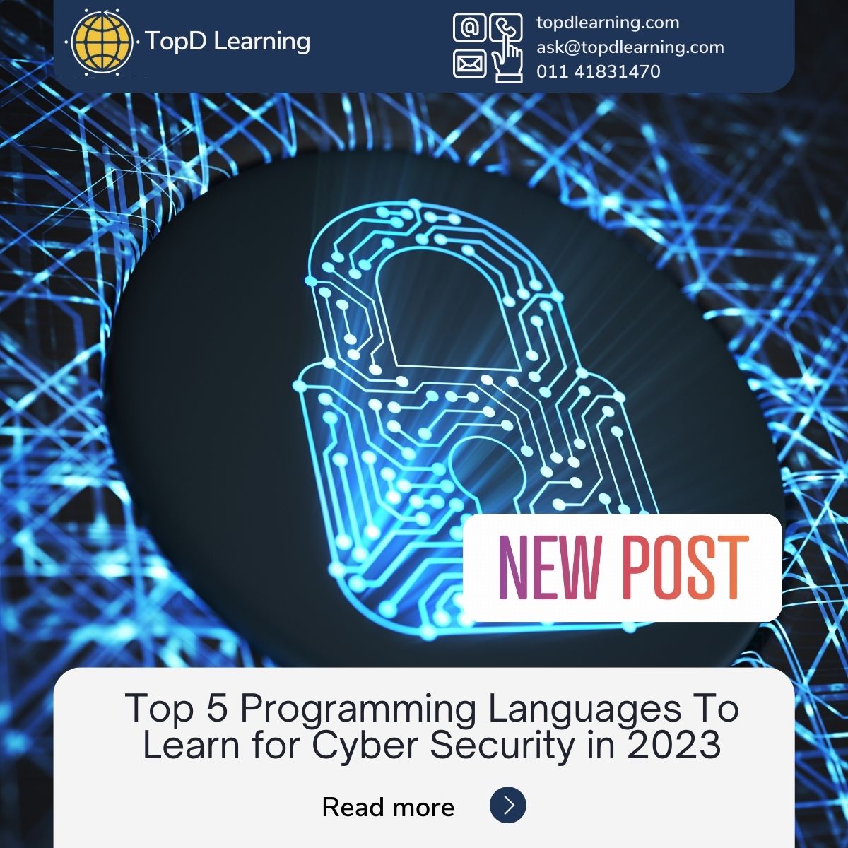 TopDAlliance's tweet photo. What are the Top 5 programming languages to learn for Cycer Security?

Let's find out: https://t.co/ErffqkGd1B

#topdalliance #topdlearning #onlinecourse #elearning #cybersecurity #programming #php #python #sql #javascript #programminglanguage... https://t.co/uXQFsgGUMU https://t.co/CxTSEdtI4g