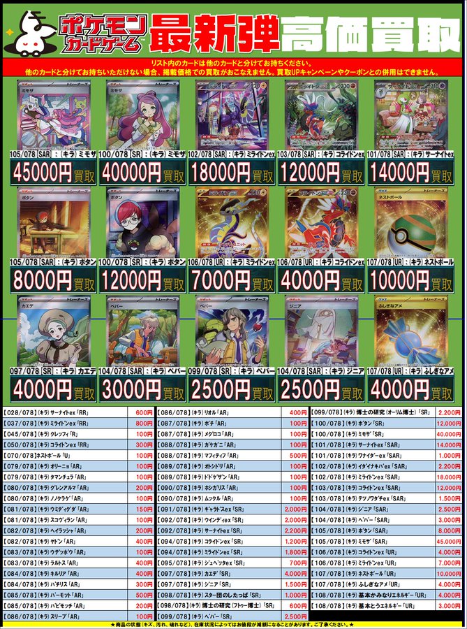 PSA10 ミモザ SR 100/078SR | tspea.org