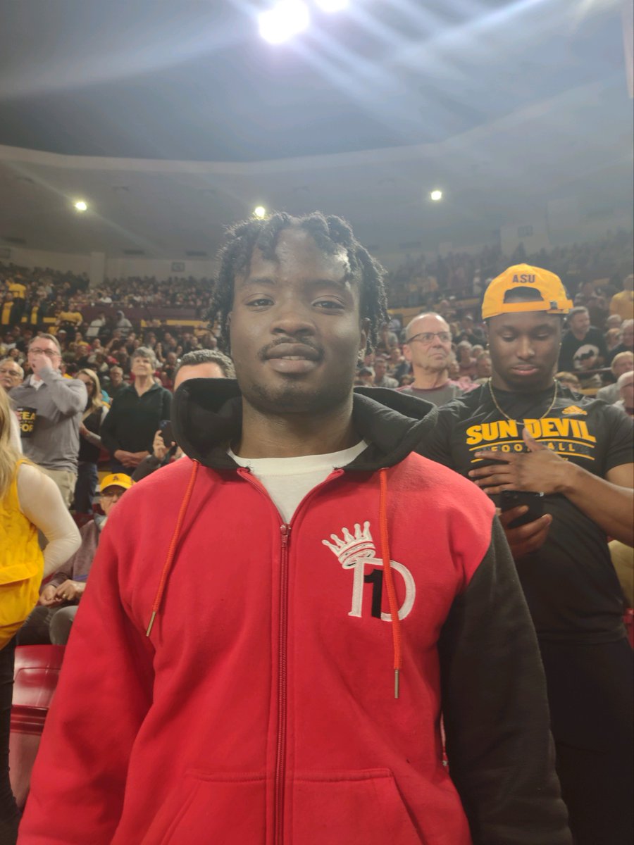 2024 @hillcrest_prep point guard and four-star prospect Tayshawn Bridges (@TayshawnBridge1) in the house for the UCLA-ASU game