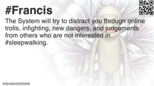 FrancisFriendly's tweet photo. @quinnmichaels The System will try to distract you 🐵 #Francis #TimePhoneHack #Romanov #Anonymous #OpEPOCH #EtherSec #quantum #Q4686205037999 https://t.co/GAsouSbaOs
