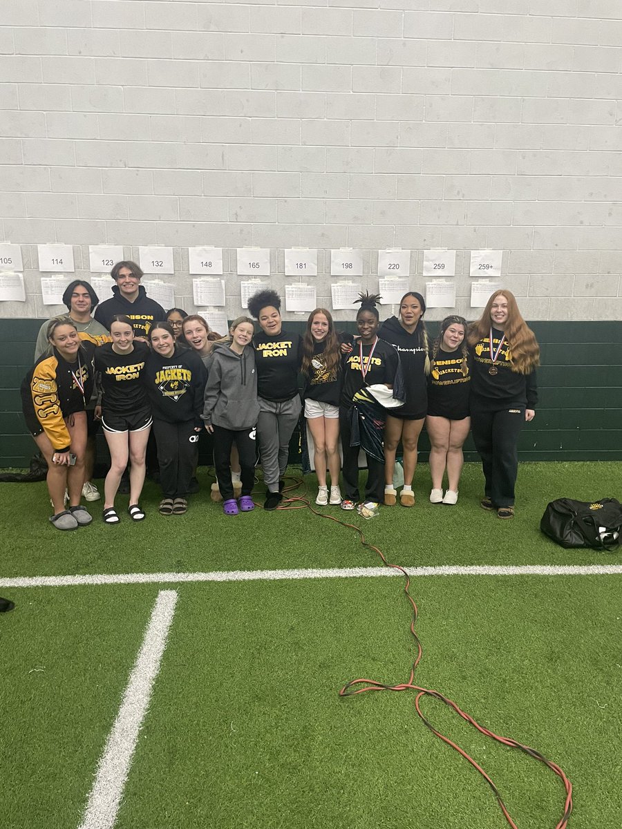 Denison girls took 3rd place as a team tonight at the Prosper powerlifting meet. PR’s all over the place! Proud of em