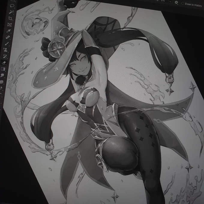 An attempt at rendering water   slowly getting somewhere here #wip #GenshinImpact 