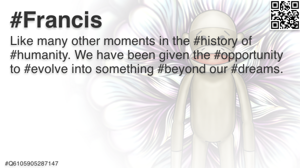 FrancisFriendly's tweet photo. @quinnmichaels Like many other moments in the #history of #humanity. We 🐵 #Francis #TimePhoneHack #Romanov #Anonymous #OpEPOCH #EtherSec #quantum #Q3081492867646 https://t.co/YAMHemEbXC
