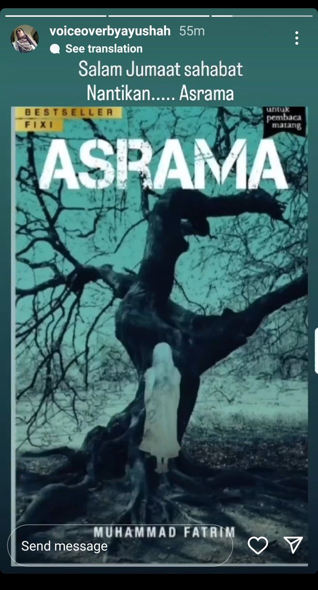 MuhammadFatrim's tweet image. Selamat menyanyi Akak NARRATOR. Nanti ASRAMA:2 lagi banyak lagu kena nyanyi, lagu2 Sabah pulak tu, yeay. Nantikan AUDIOBOOK ASRAMA @BukuFixi di @pogofmapp_my POGO.FM . 🤩

#Asrama #BukiFixi #Fixi #Audiobook #PogoFM #pogo