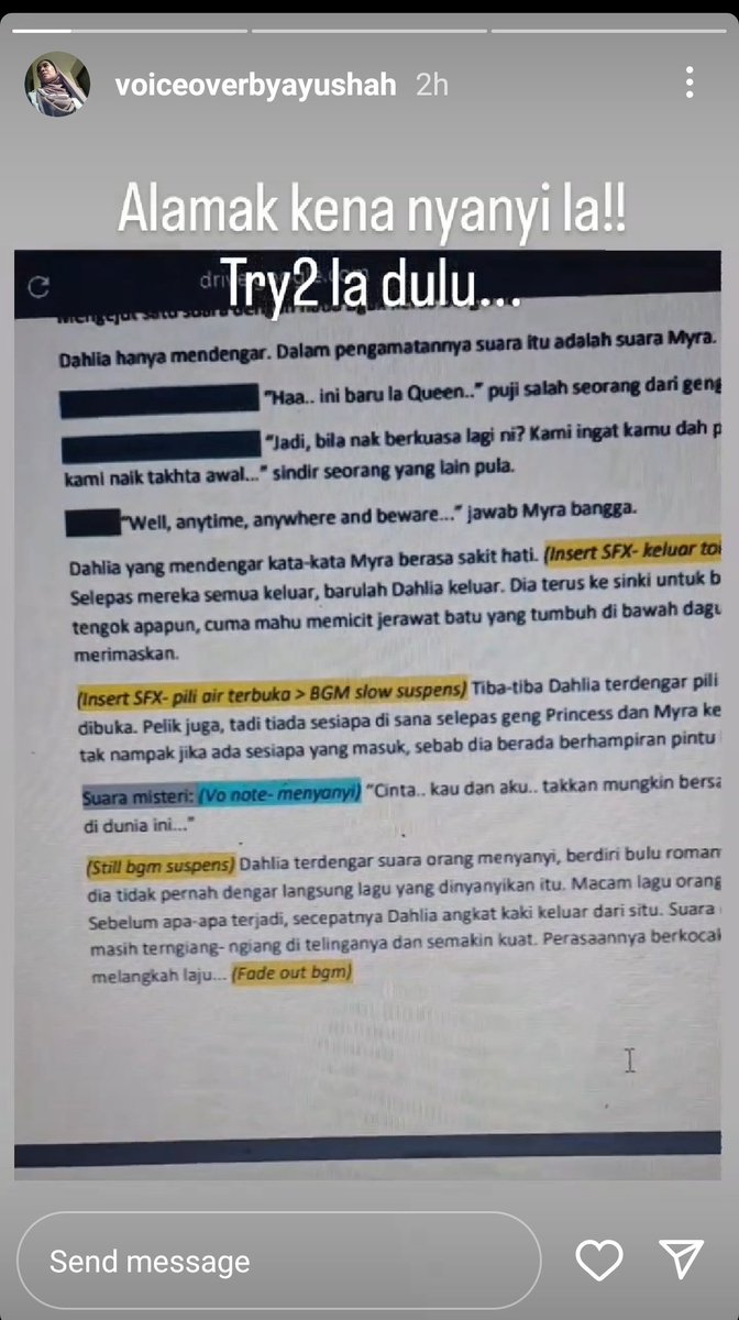MuhammadFatrim's tweet image. Selamat menyanyi Akak NARRATOR. Nanti ASRAMA:2 lagi banyak lagu kena nyanyi, lagu2 Sabah pulak tu, yeay. Nantikan AUDIOBOOK ASRAMA @BukuFixi di @pogofmapp_my POGO.FM . 🤩

#Asrama #BukiFixi #Fixi #Audiobook #PogoFM #pogo