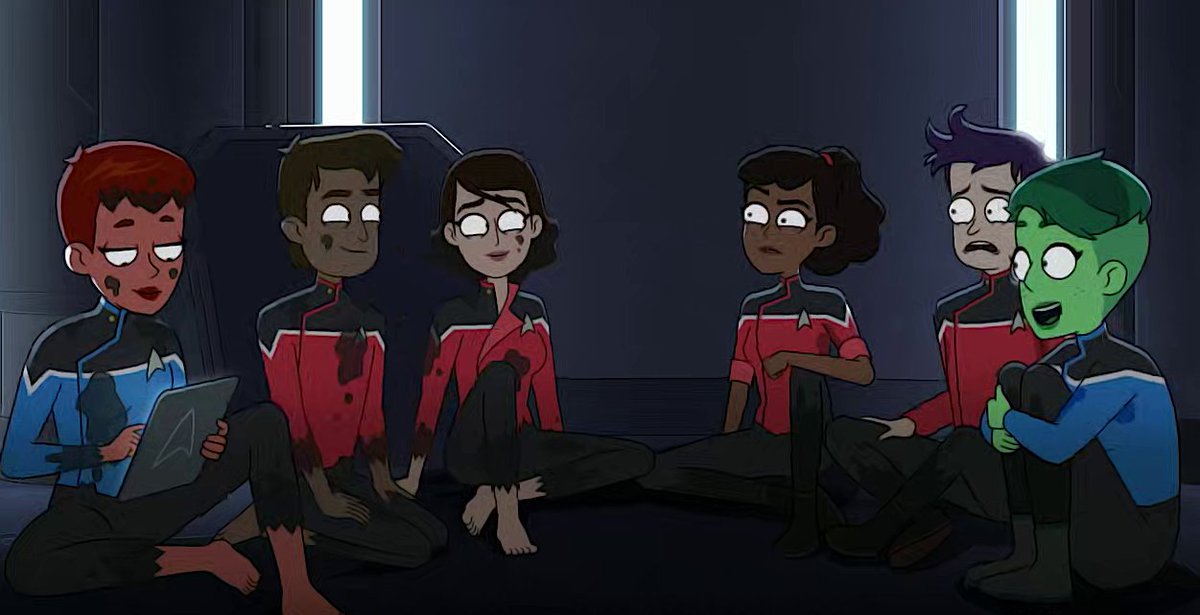 AkaiShinobi's tweet photo. In Star Trek the lower decks, I love how they get into wacky situations; and even more their expressions - like how they responded to Commander Ransom still having his churro doll wife LMAO!

#StarTrek #TheLowerDecks #StarTrekTheLowerDecks #STTLD #CommanderRansom #BetaShift https://t.co/UUnQ3BQlqT