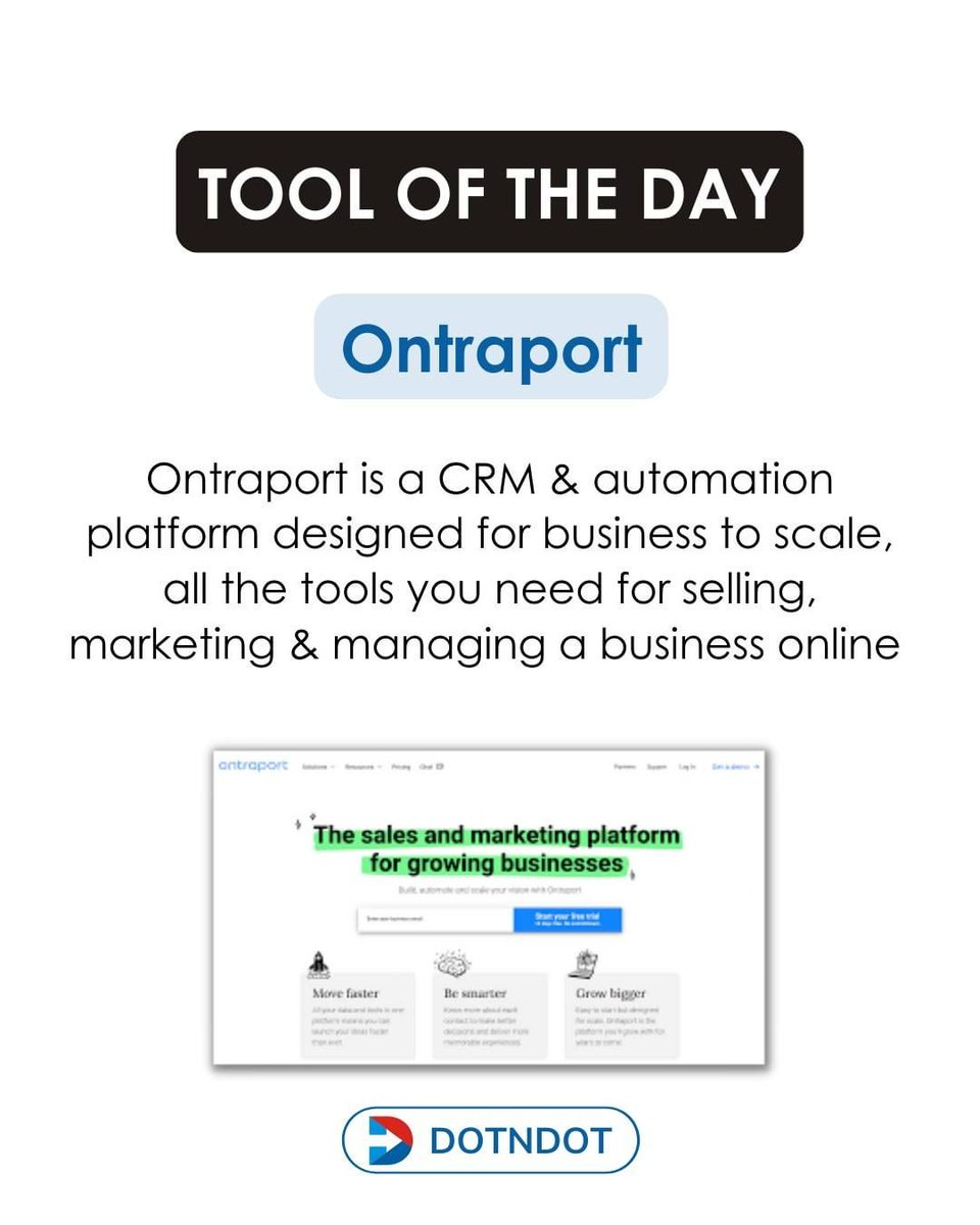 dotndot's tweet image. Lets see the #tooloftheday

#marketingautomationsoftware #automationsoftware
#leadgeneration #emailmarketinganalytics