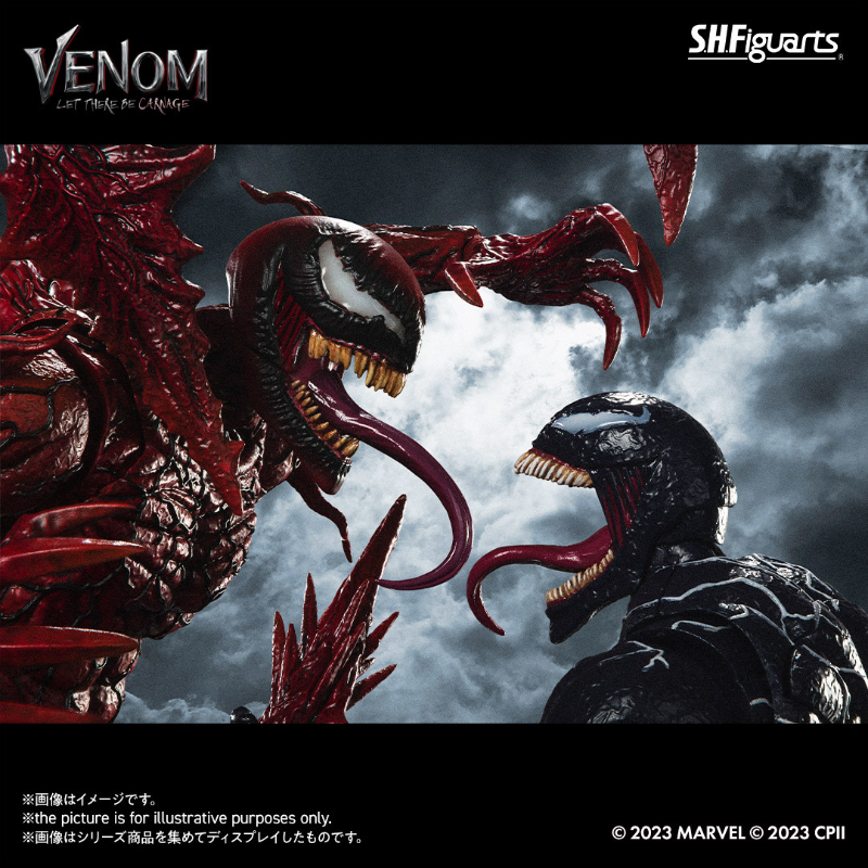 VenomMovieJP's tweet photo. なぁお前ら、俺たちのフィギュアが商品化しているって知ってたか…⁉✨

なんか今度カーネイジのヤツも出るって聞いたぞ💢
2つあれば対決シーンの再現ができるらしいけど、また戦わせる気かよ💢💢

フォロー&amp;この投稿をRTでフィギュアが当たるかもな…絶対参加しろよ👊💥

締切：2/5