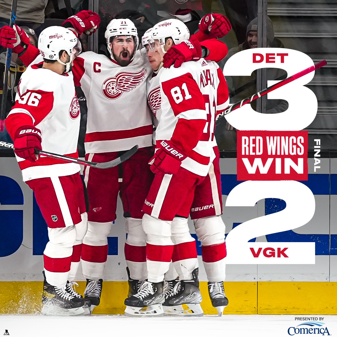 DetroitRedWings's tweet image. BABE WAKE UP, #REDWINGS WIN!