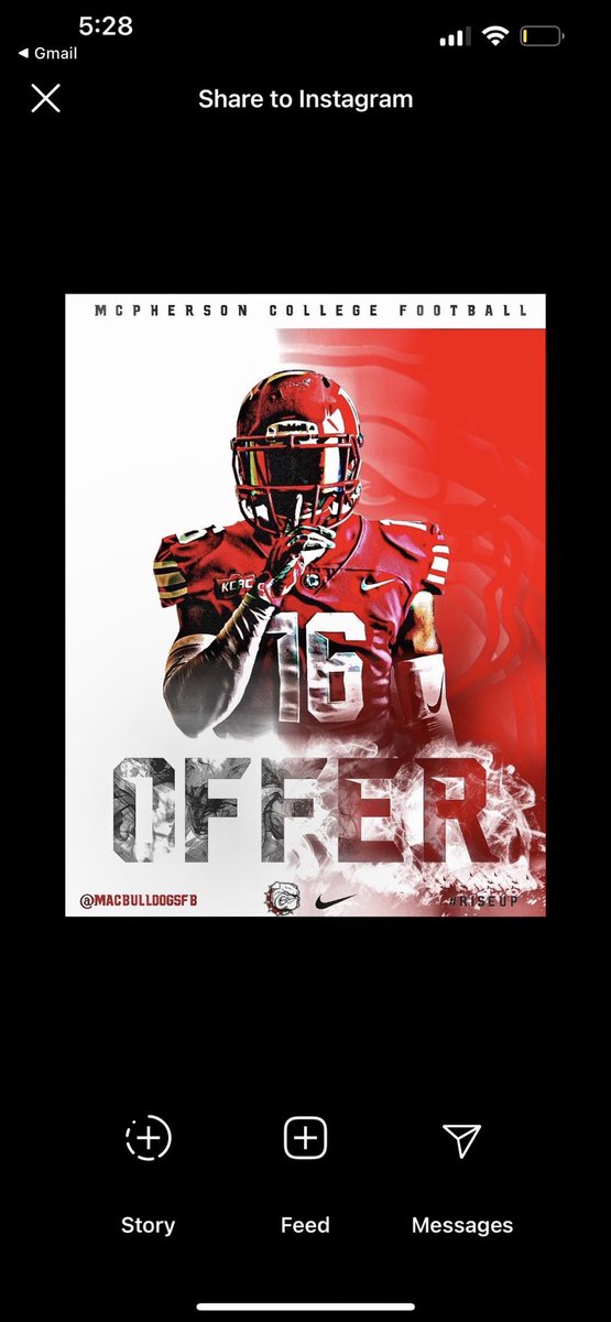Trenton_M7's tweet photo. Grateful to have received an offer from the McPherson College Bulldogs!!! 
@Coach_EKnight @CoachGilkey @DeweyFootball @DeweydogzJM 
#A1AFamily https://t.co/6ktPeVcDtt